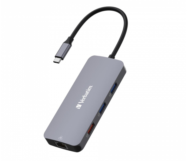 VERBATIM USB-C - 2xUSB 3.2, 2xUSB-C, HDMI, RJ45, SD, microSD 32152 - 1236398 - zdjęcie 5